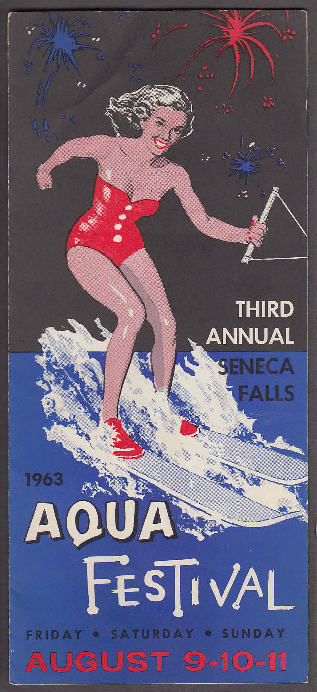 Seneca Falls Aqua Festival 3rd Annual folder 1963 NY