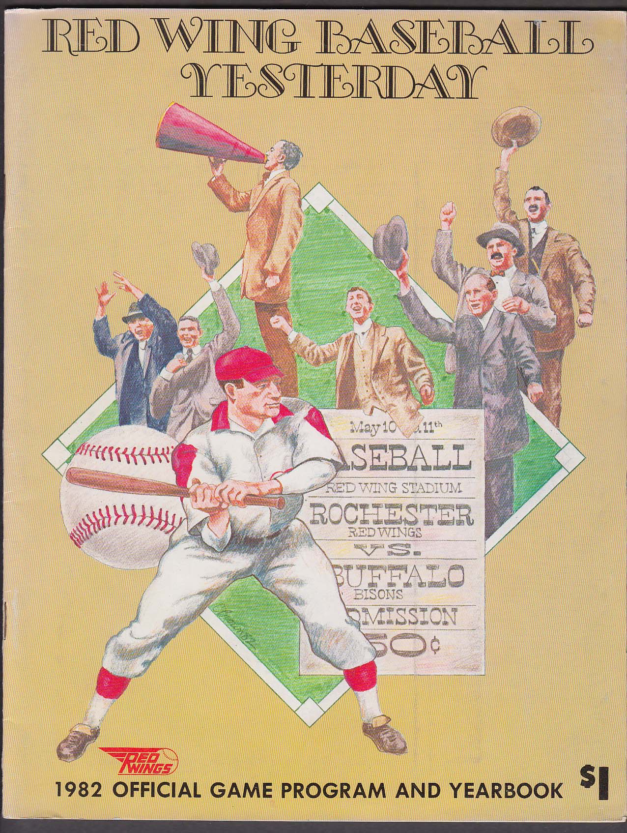 1982 Rochester Red Wings Official Program & Yearbook 1982