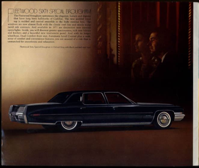 Cadillac Brochure Fleetwood Brougham Eldorado De Ville Calais