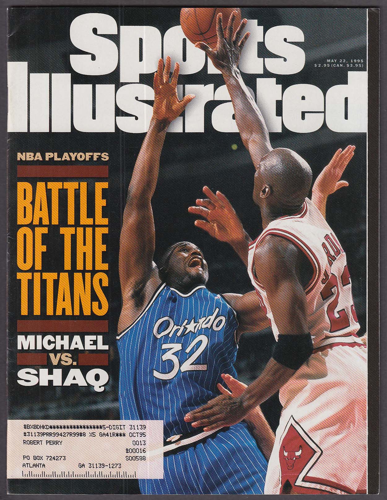 Sports Illustrated Michael Jordan Shaq Shaquille Oneal Dennis Rodman 522 1995 