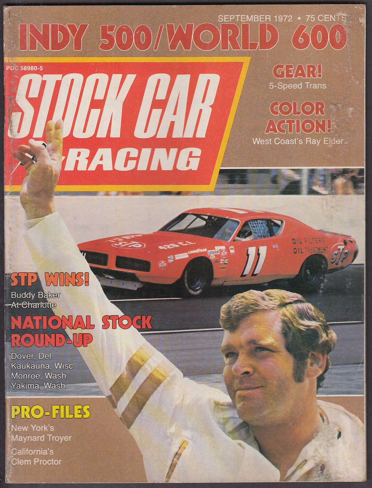 Stock Car Racing Buddy Baker Maynard Troyer Clem Proctor Indy