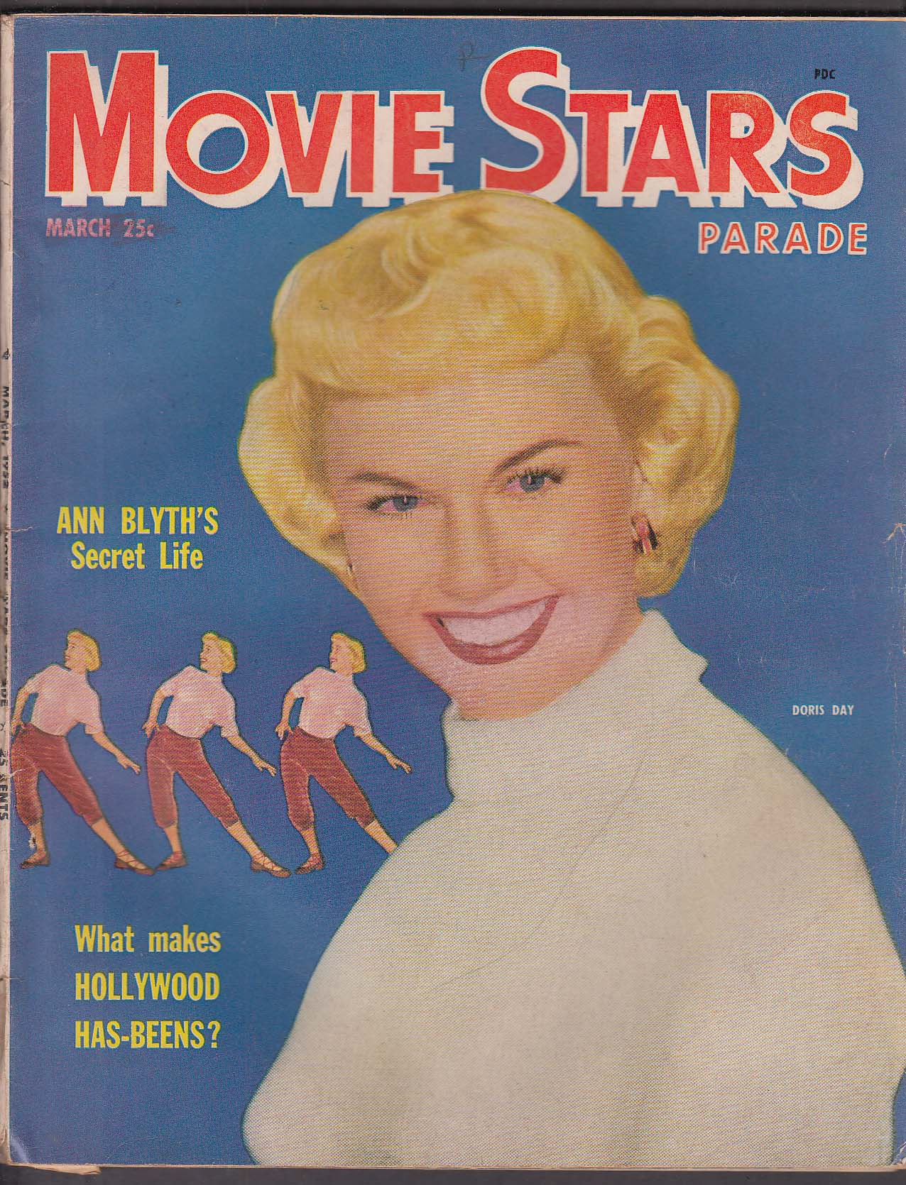 Movie Stars Parade Doris Day Ann Blyth Liz Taylor Alan Ladd ++ 3 1952