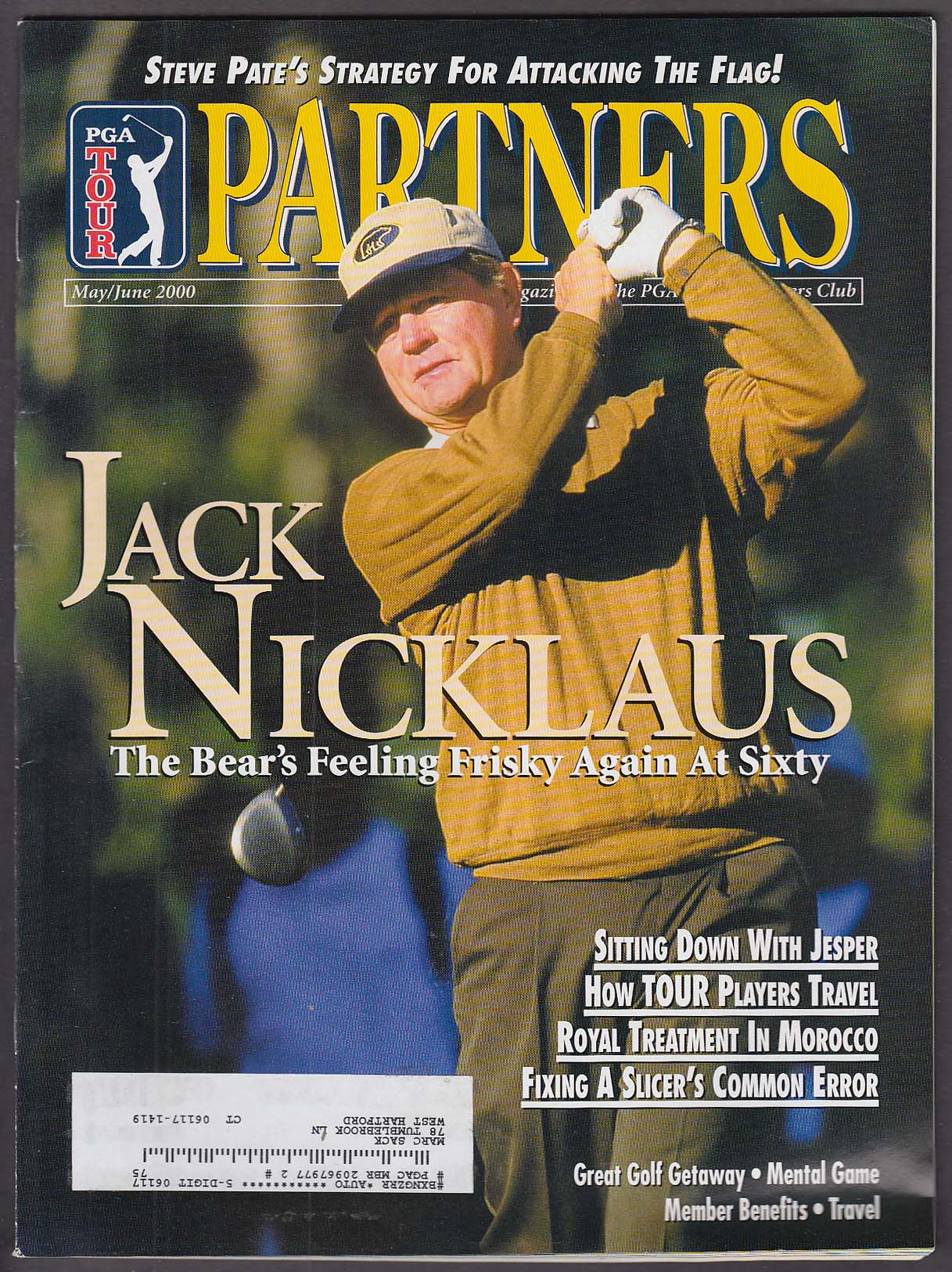 PGA TOUR PARTNERS Jack Nicklaus Steve Pate Jesper Parnevik + 5-6 2000