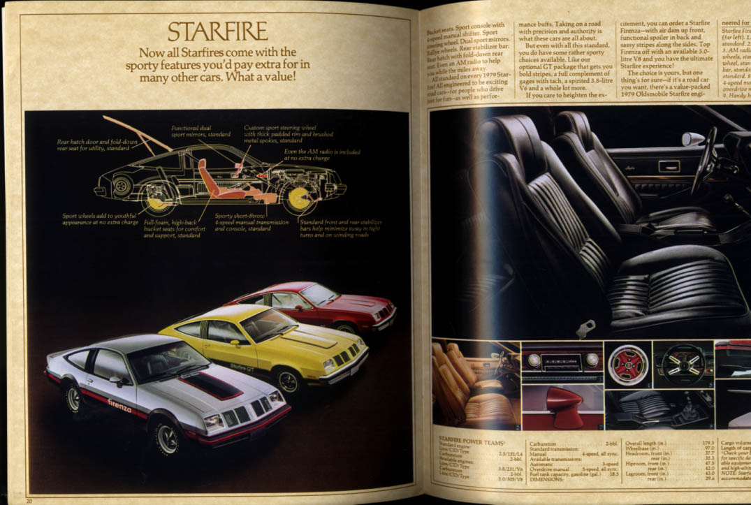 Oldsmobile Brochure Cutlass Supreme Salon Cruiser Omega Starfire