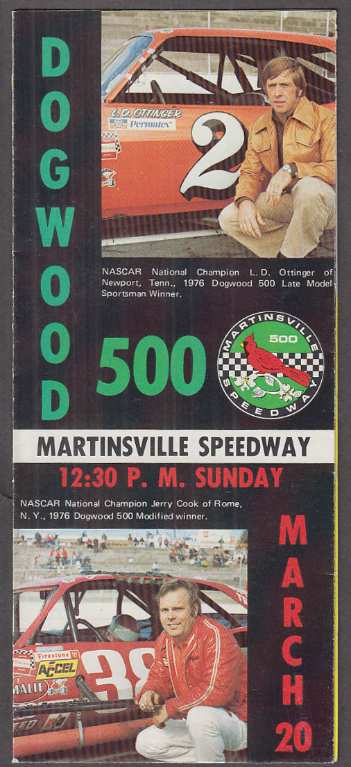 1977 NASCAR Virginia 500 & Dogwood 500 Martinsville ticket order form