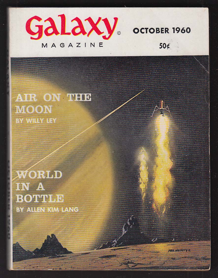 Galaxy Willy Ley Allen Kim Lang Gordon R Dickson + 10 1960 Mel Hunter 