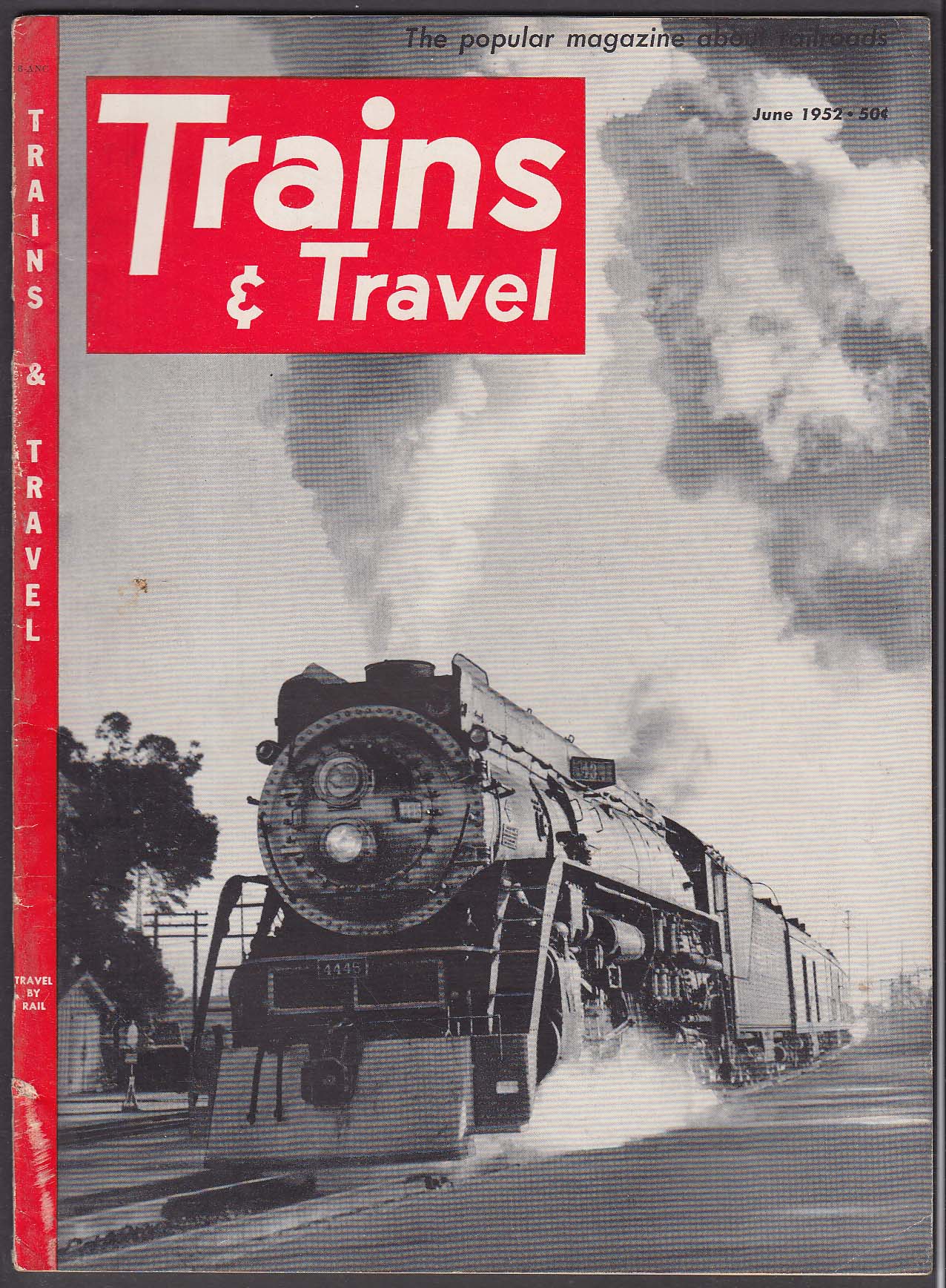 1952 The popular magazine of railroading; Trains & cheapest Travel