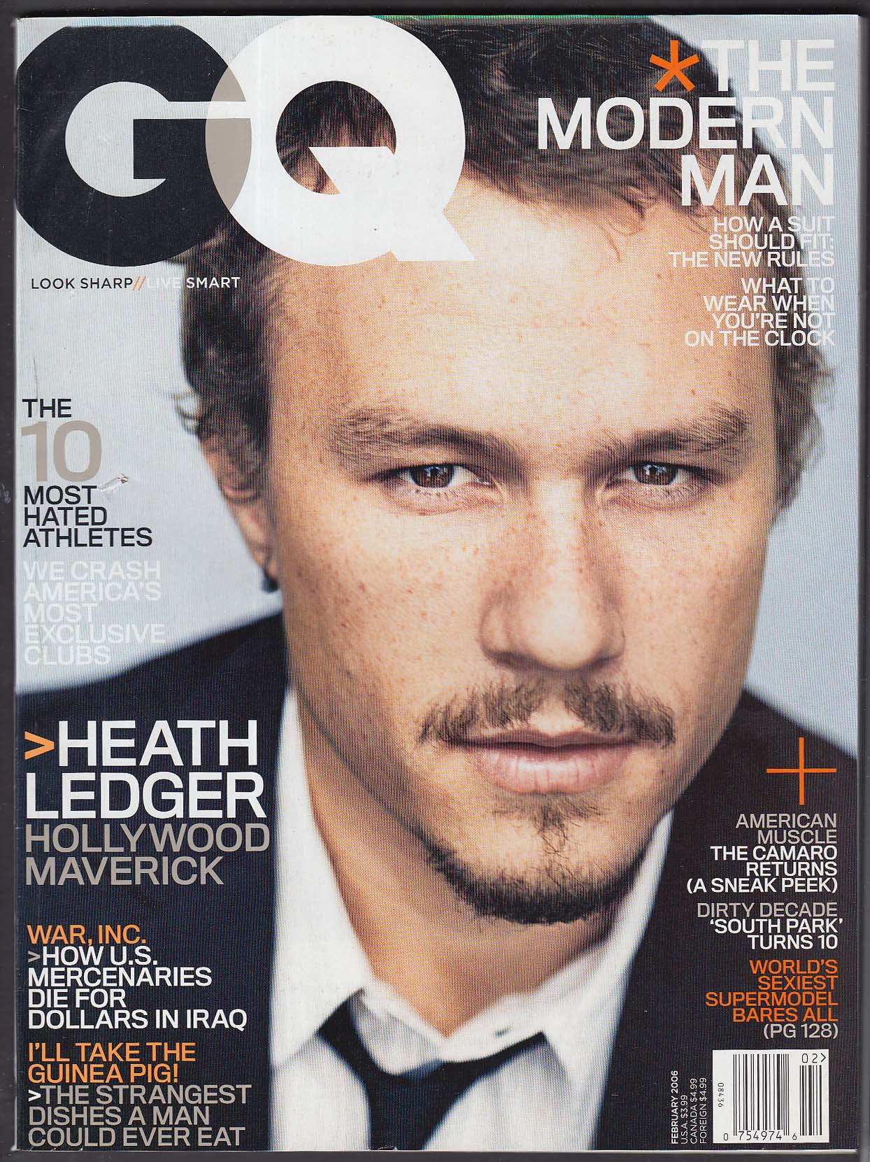 GQ Heath Ledger Camaro South Park Daria Werbowy Ray Davies Cat Power