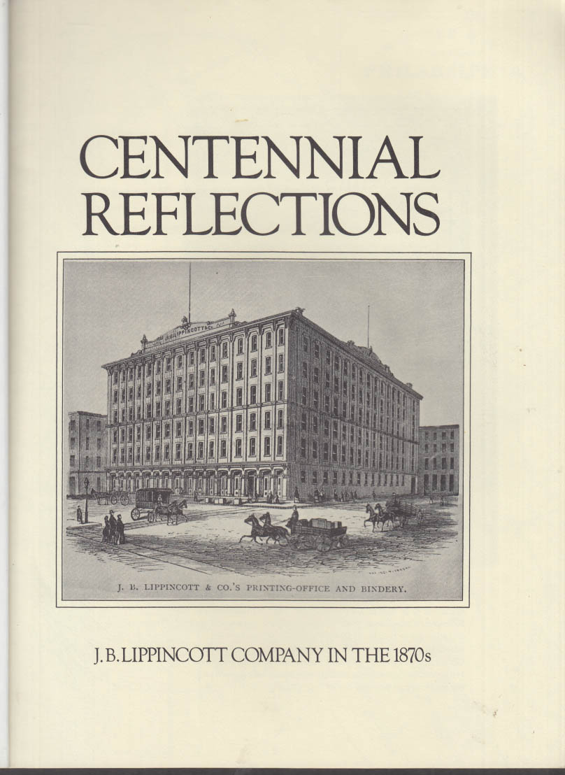 Centennial Reflections: J B Lippincott Publishing In The 1870s 1976