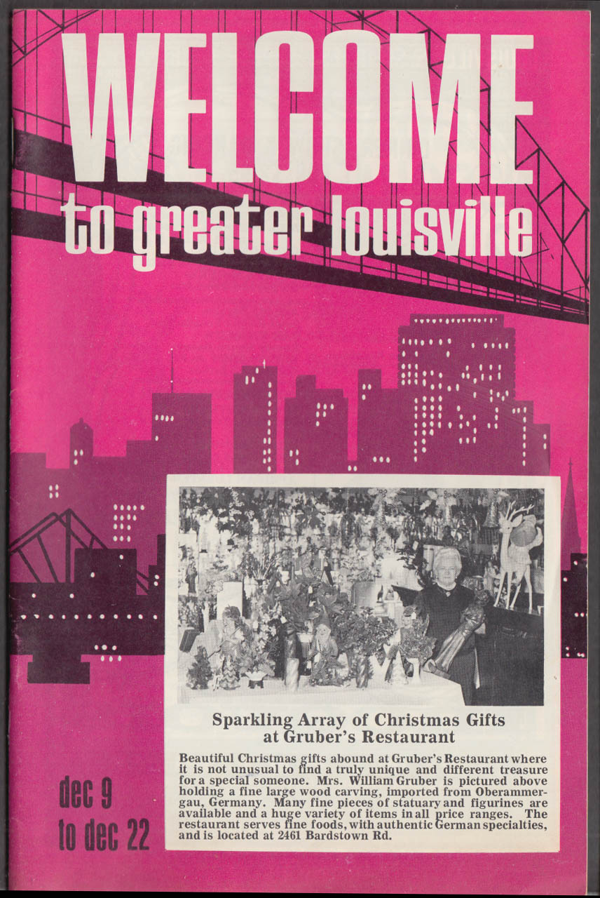 Welcome to Greater Louisville weekly 12/9 1964 strip clubs Lisa London +++