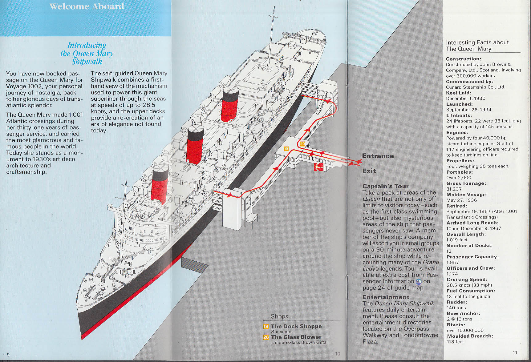 R M S Queen Mary & Howard Hughes Spruce Goose Exhibit Guide 1984 Long Beach