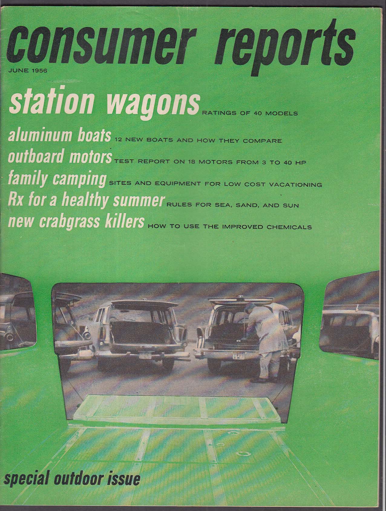 Consumer Reports All Domestic Station Wagons Rated + 6 1956