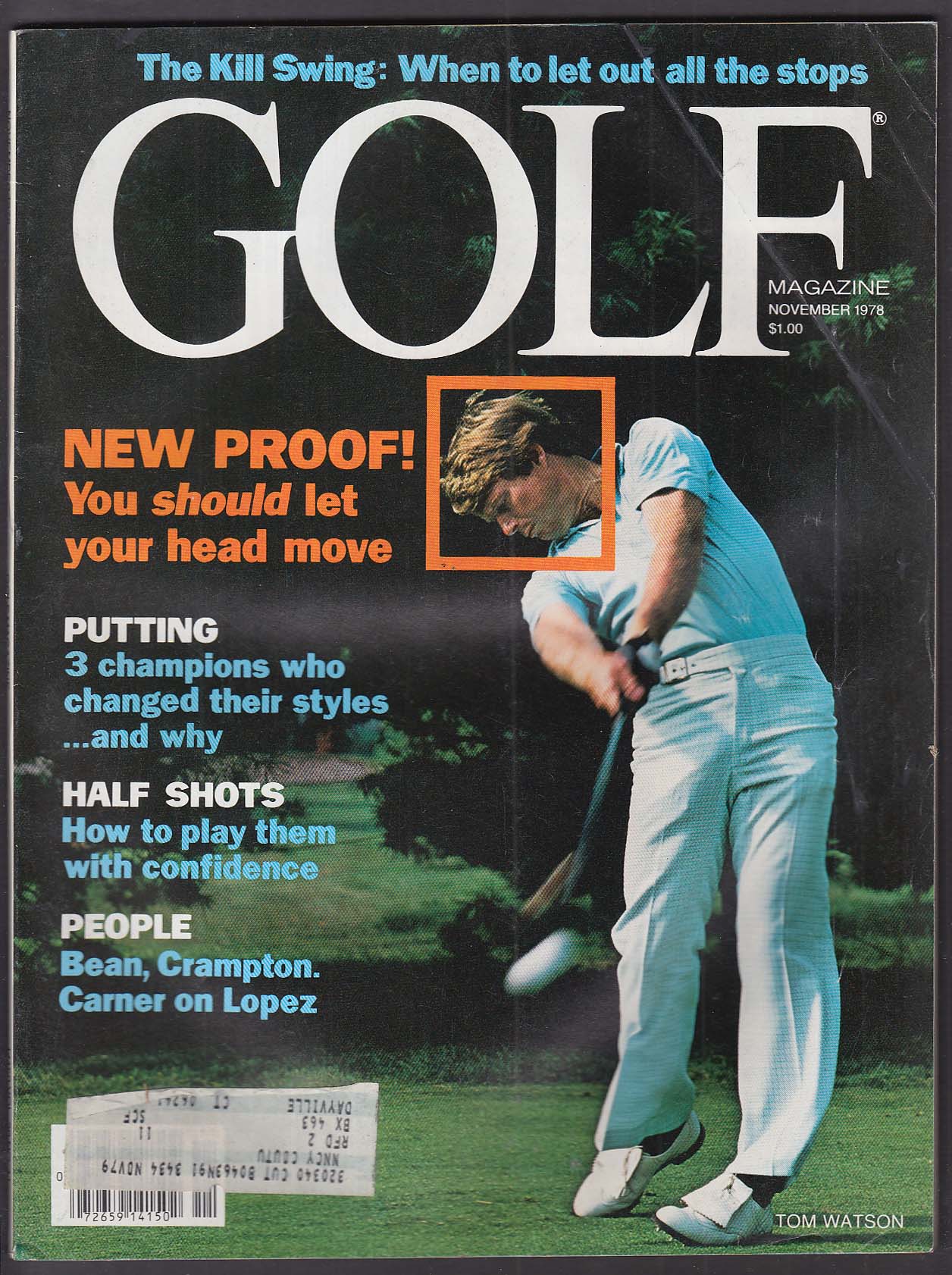 Golf Tom Watson Lee Trevino Gary Player Nancy Lopez + 11 1978