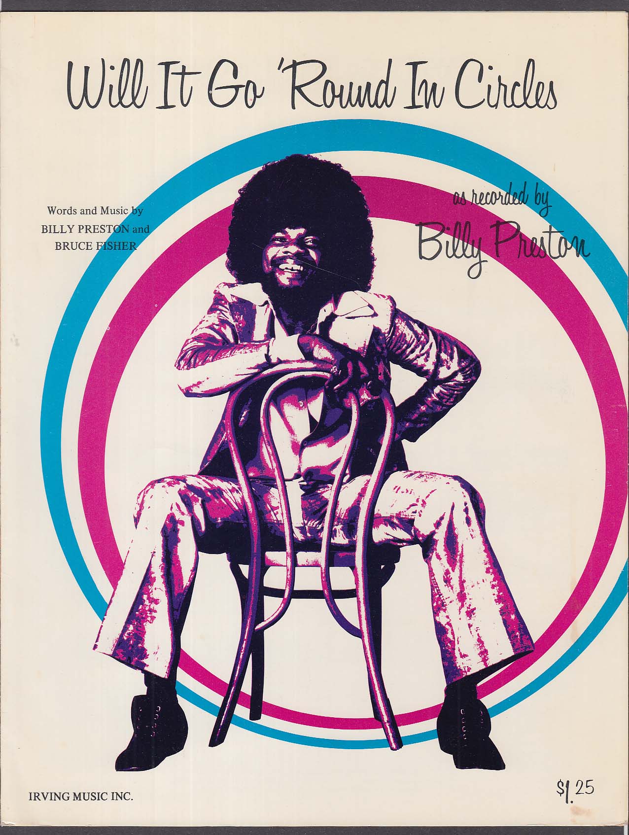 Will It Go Round In Circles Sheet Music Billy Preston 1973