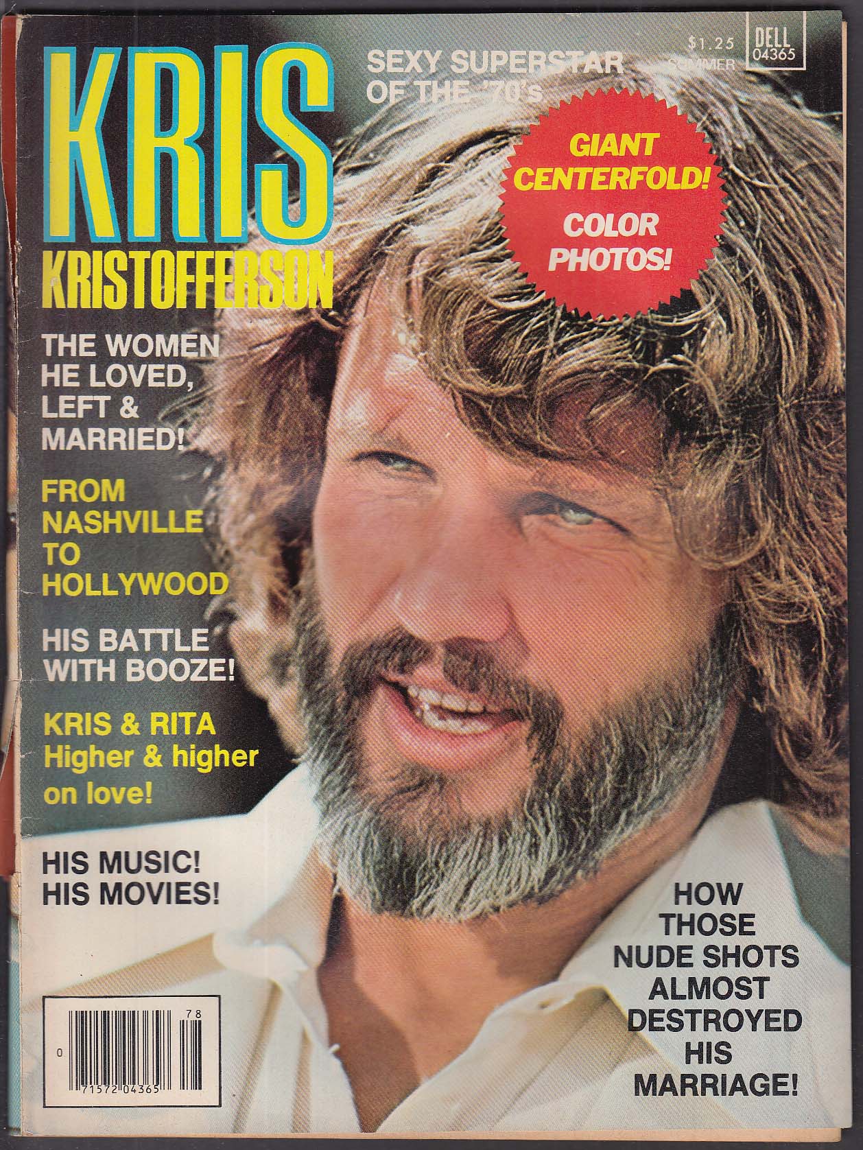 KRIS KRISTOFFERSON Dell Special Edition 1978 Rita Coolidge ++