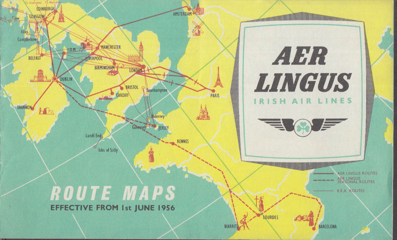 aer lingus route map