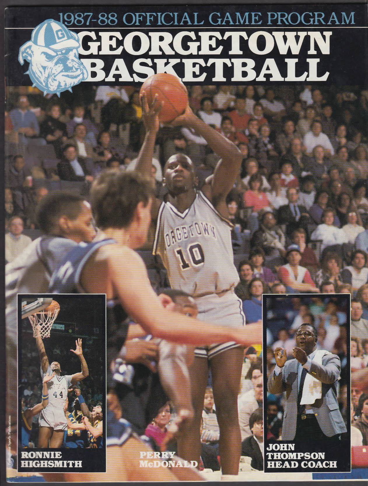 University Basketball 19871988 Official Game Program