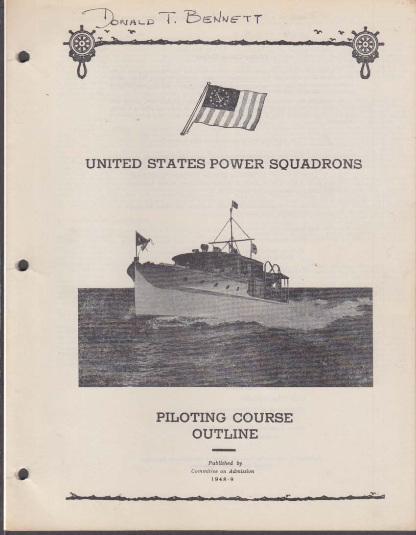 United States Power Squadron Piloting Course Outline 19481949