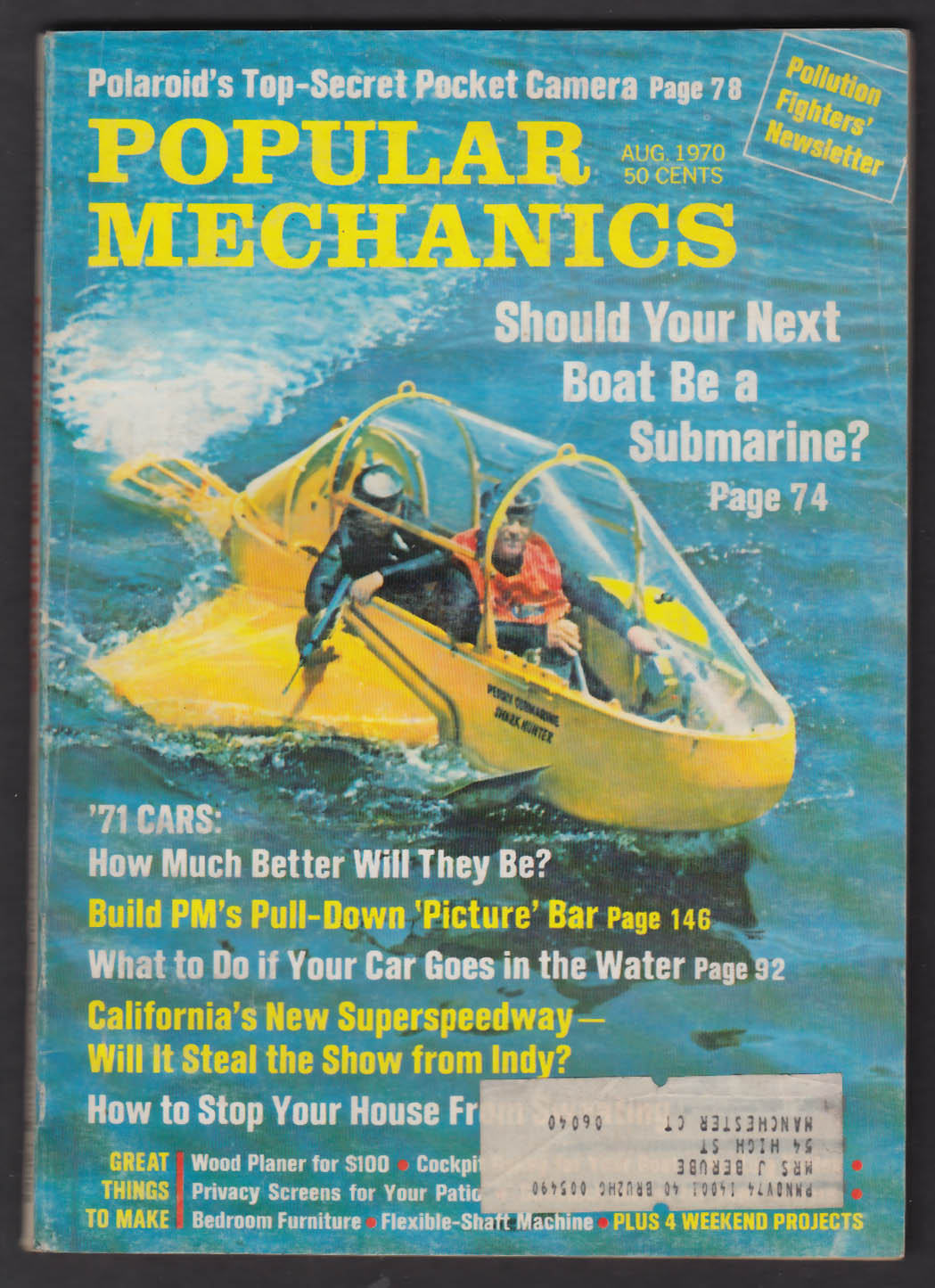 POPULAR MECHANICS AMC Gremlin Ford Thunderbird + 8 1970