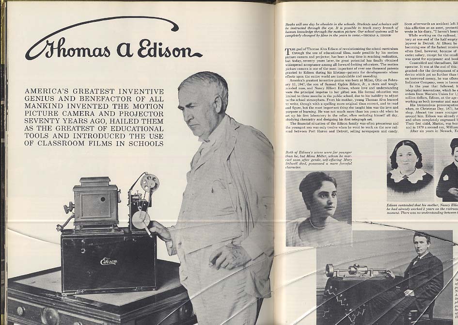 WISDOM 11 1960 Thomas Edison; Encyclopedia Britannica Films Etc