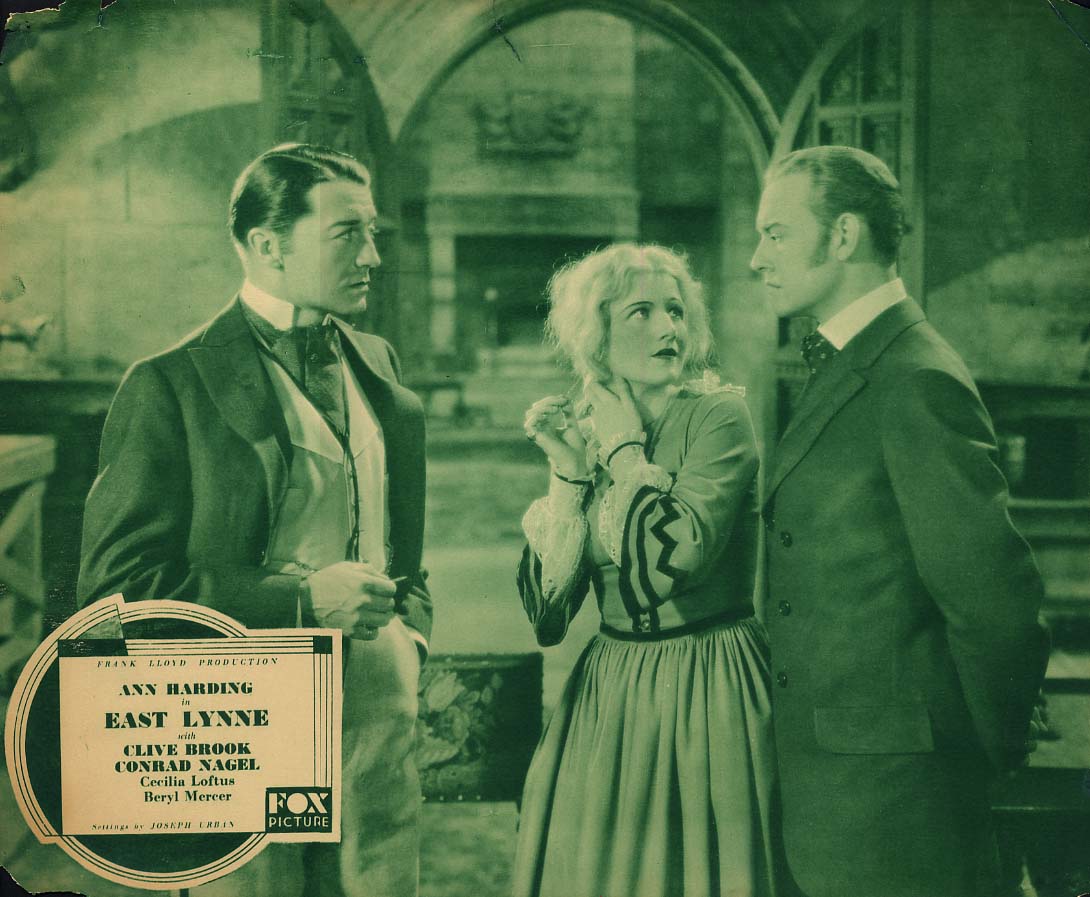 East Lynne movie lobby card 1931 Ann Harding Clive Brook Conrad Nagel