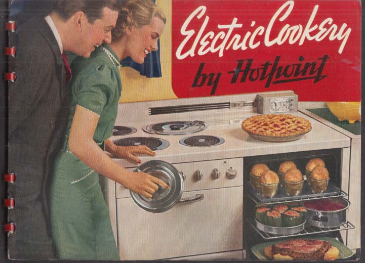 Electric Cookery By Hotpoint Range Instruction And Recipe Book 1940s