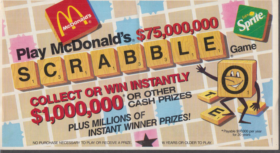 mcdonald's board game toys