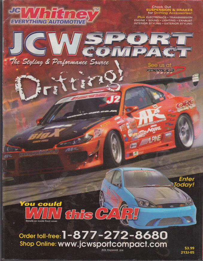 J C Whitney Automotive Parts Catalog Drifting Sport Compact Cars 2004