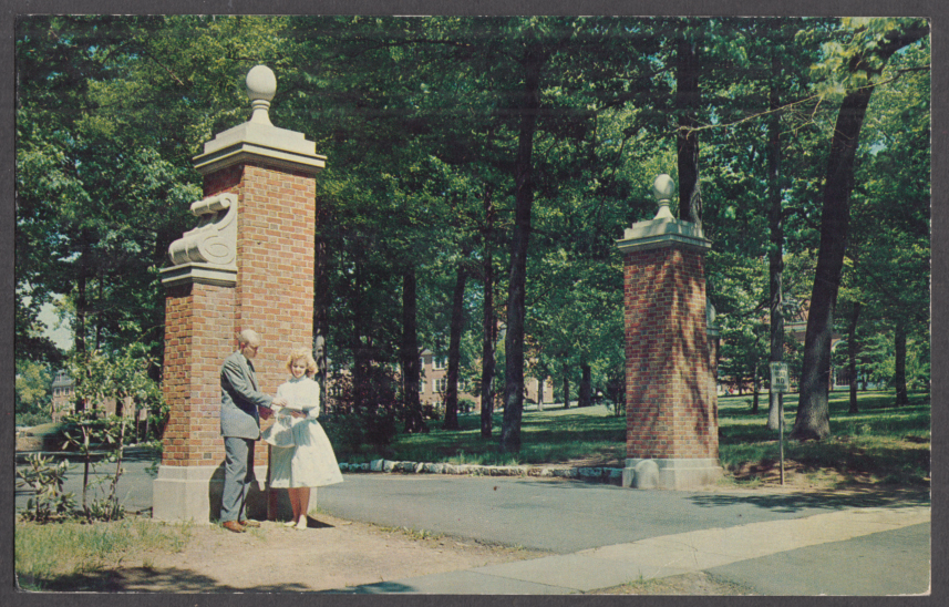 Bernadotte Gate At Upsala Cllege At East Orange NJ Postcard 1962