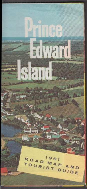 Prince Edward Island Road Map & Tourist Guuide 1961