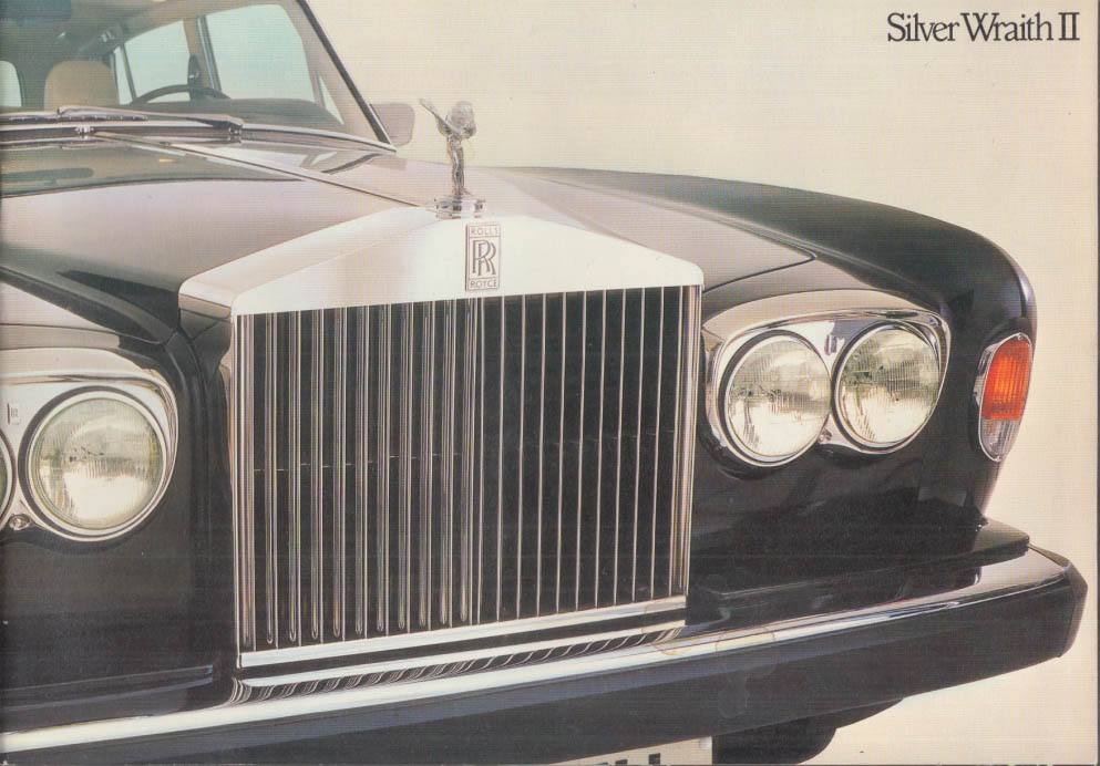 1972 Rolls Royce Silver Wraith Ii Sales Brochure