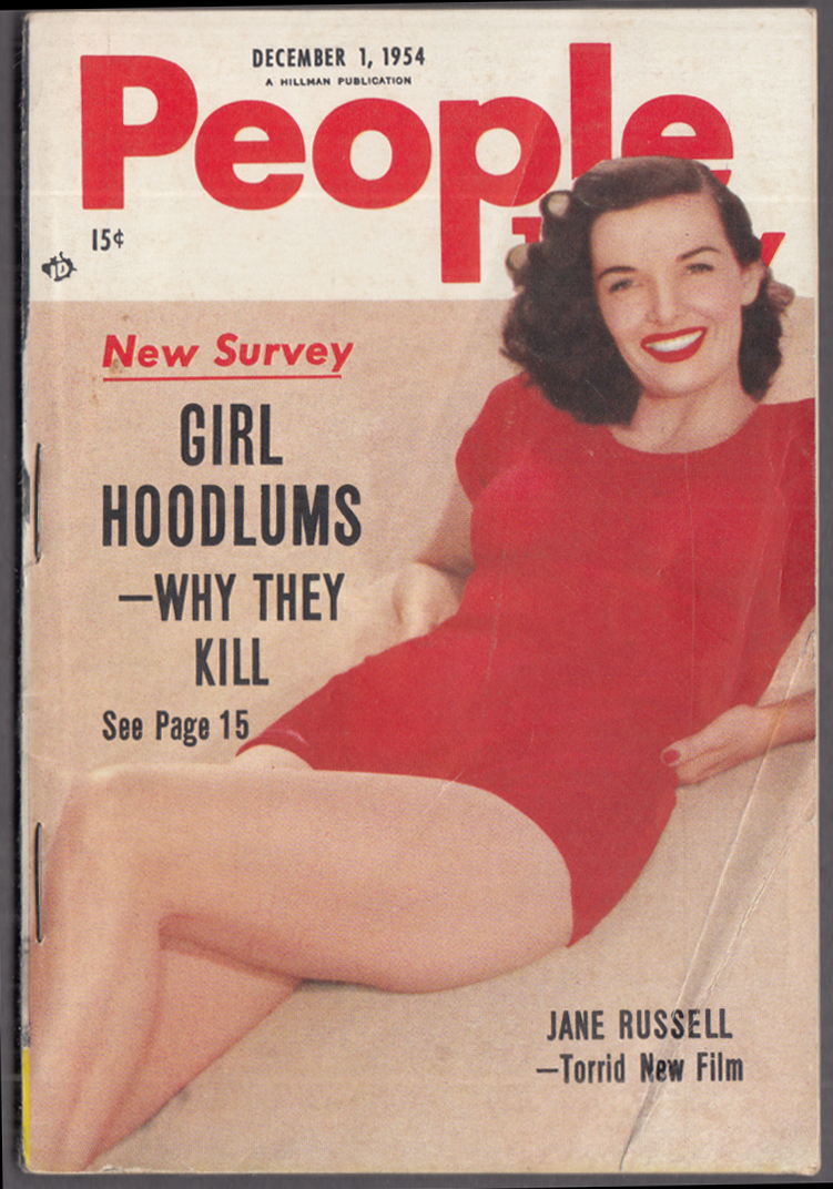 PEOPLE TODAY 12/1 1954 Jane Russell Mahalia Betsy von Furstenberg Nino  Valdes