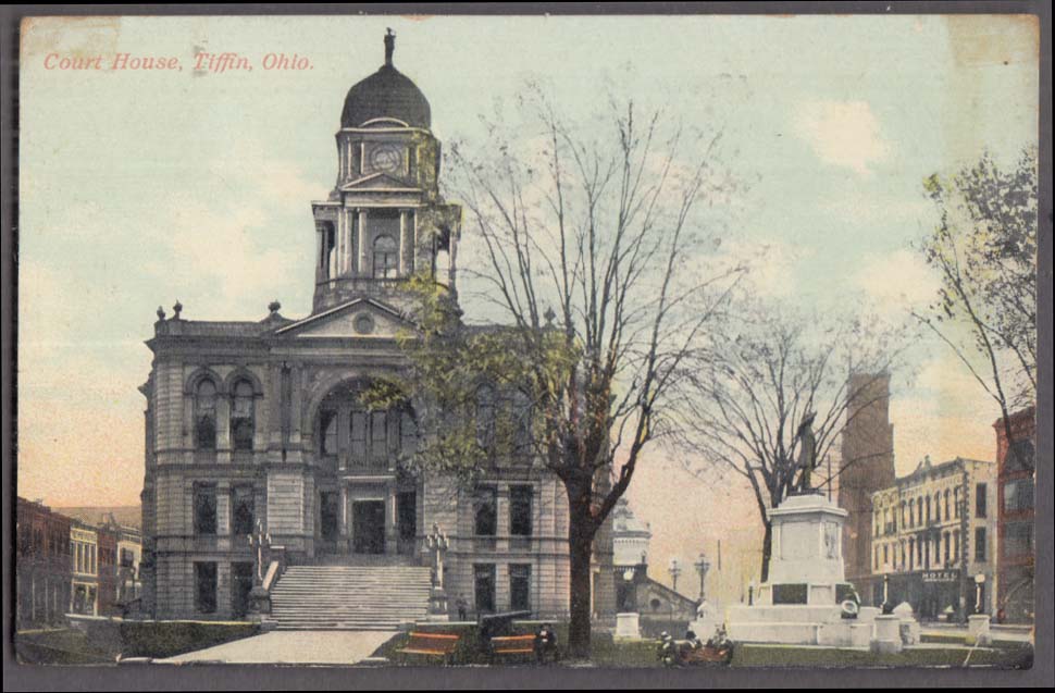 The Court House at Tiffin OH postcard 1913