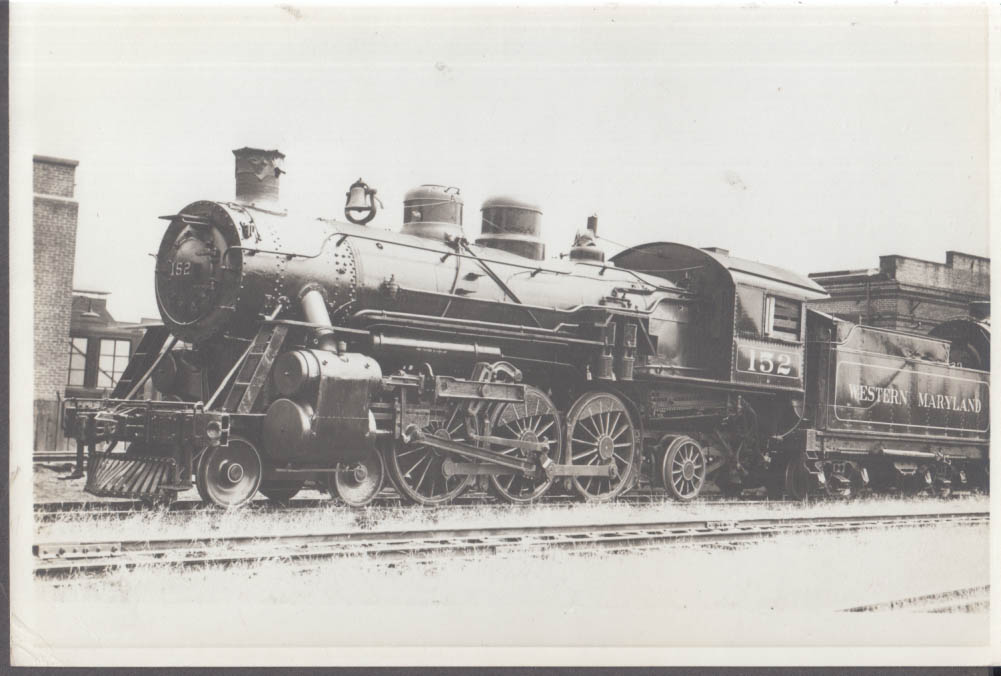 Western Maryland Rr 4 6 2 152 Steam Locomotive Photo Hagerstown Md 1937 6416