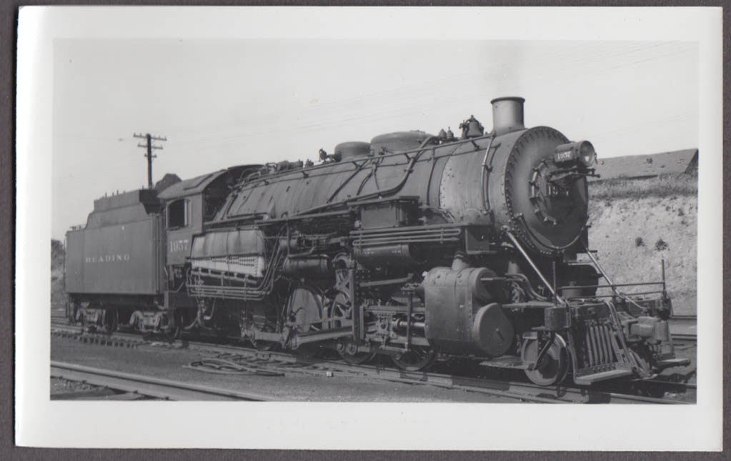 Reading Rr 2 8 0 Steam Locomotive 1957 Photo 3050