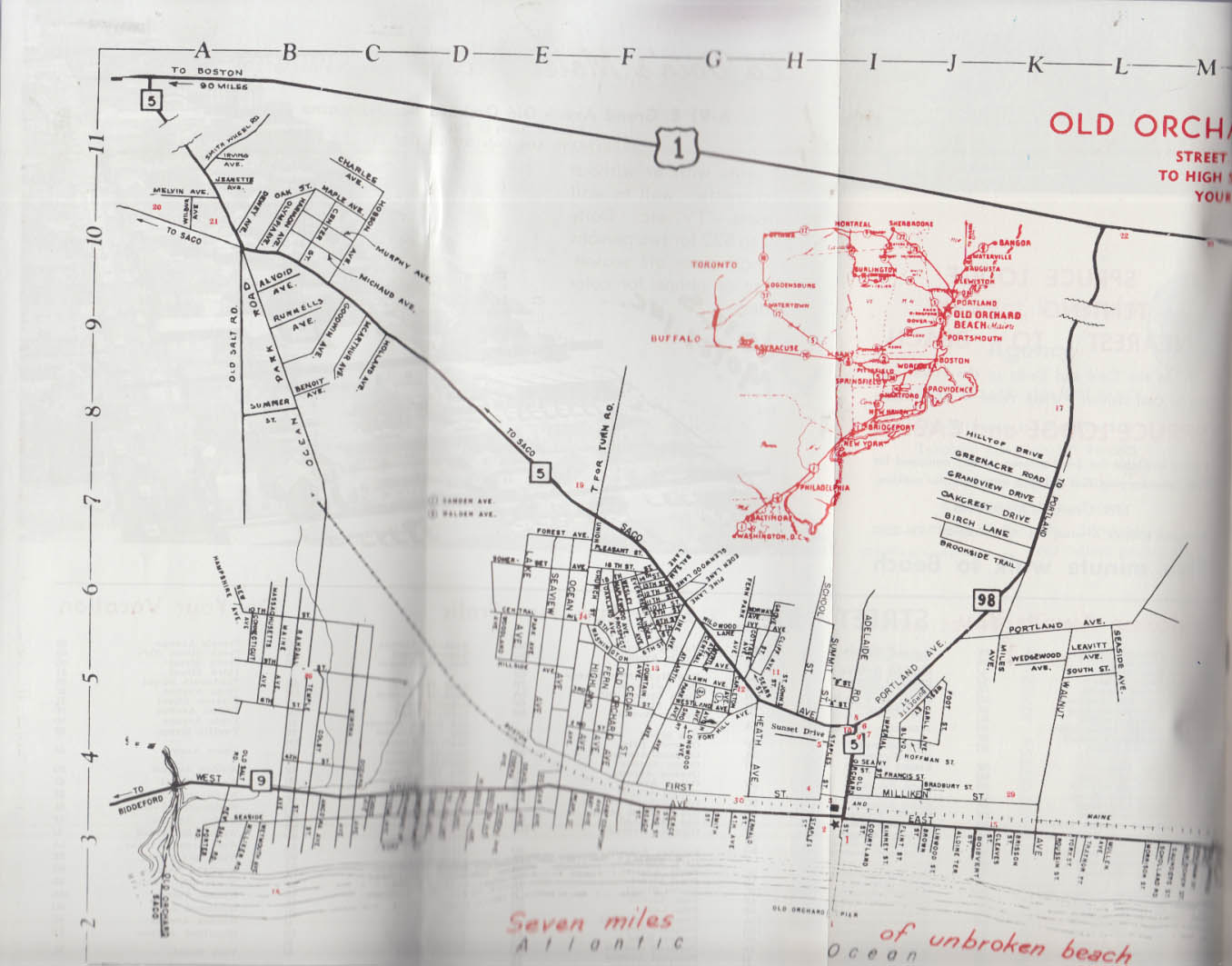 Old Orchard Beach Maine Visitor Guide 1950s