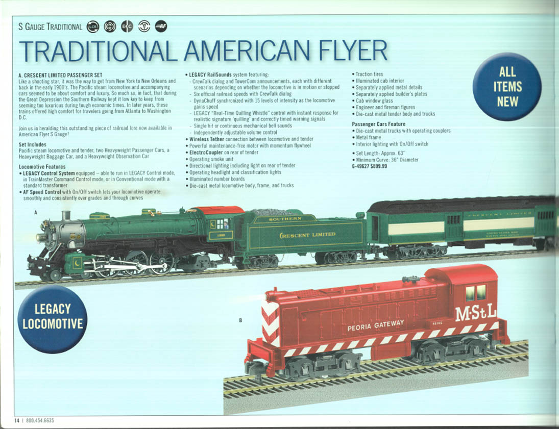 Lionel American Flyer S Gauge Electric Trains Catalog