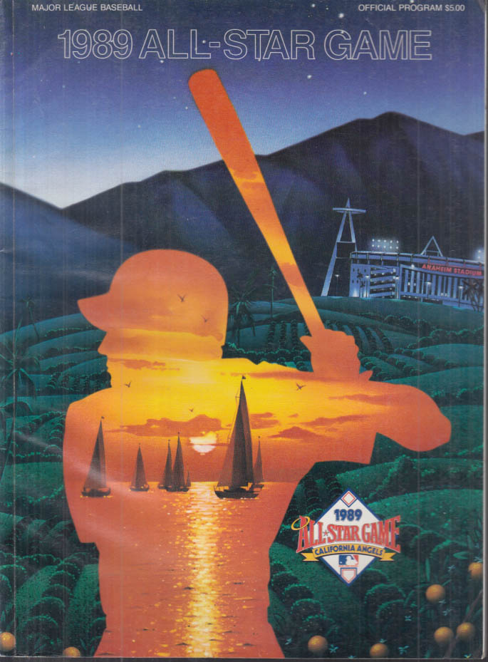 1989 Major League Baseball AllStar Game Program at California Angels