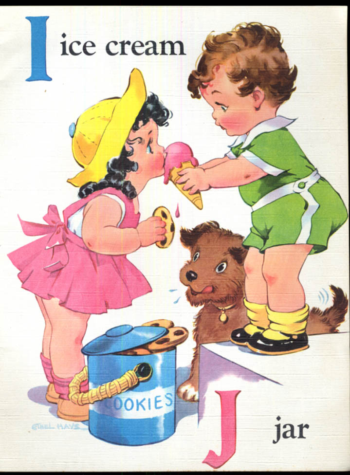 A-B-C Children's Book By Ethel Hays: Saalfield Publishing #2449 1943 ...