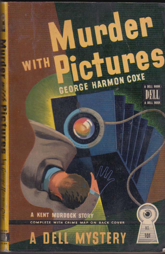 George Harmon Coxe: Murder With Pictures: Dell Mapback #101 1st Pb Edition