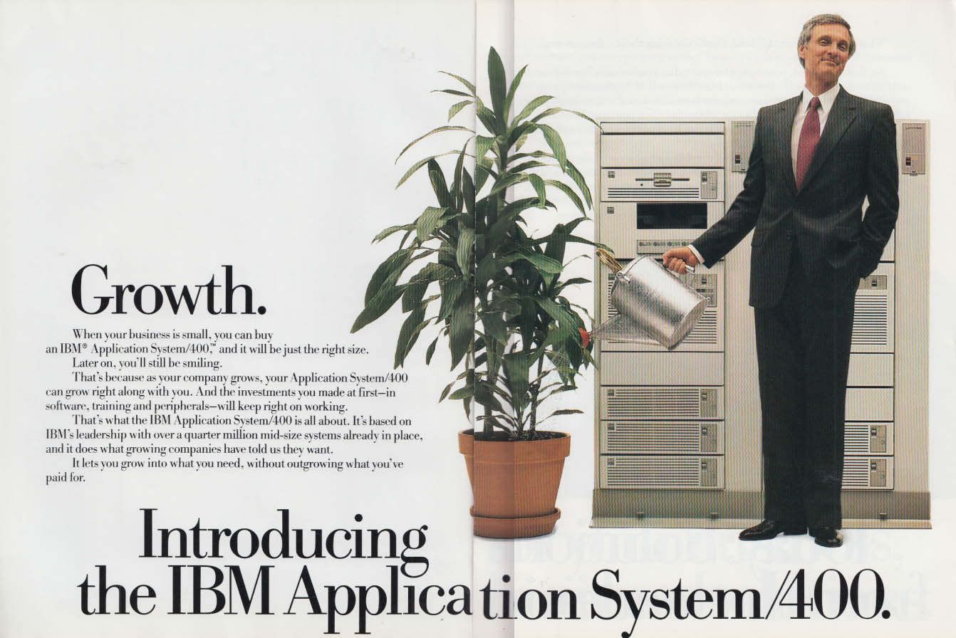 IBM Application System 400 Ad Insert Alan Alda Harry Morgan 1988