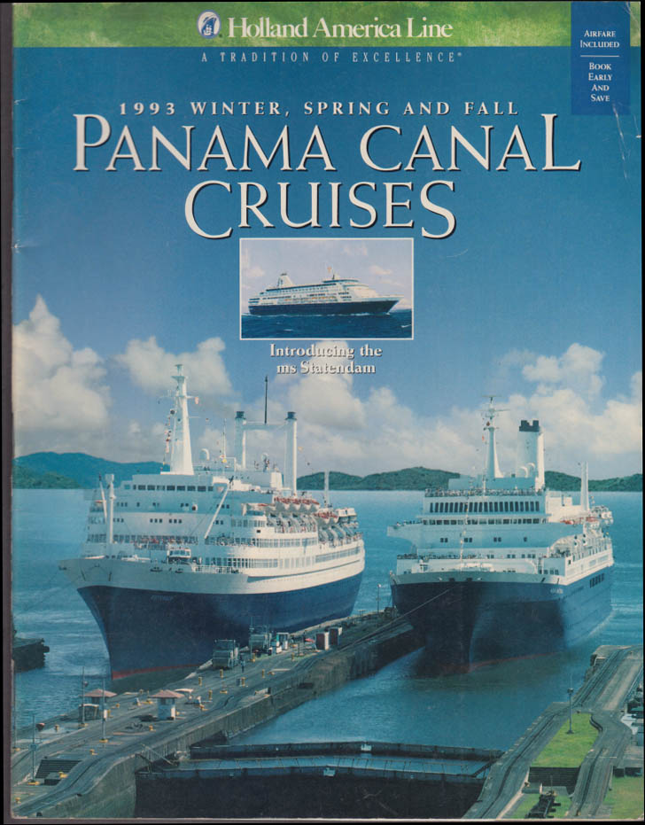 Holland America Panama Canal Cruises brochure WinterSpringFall 1993