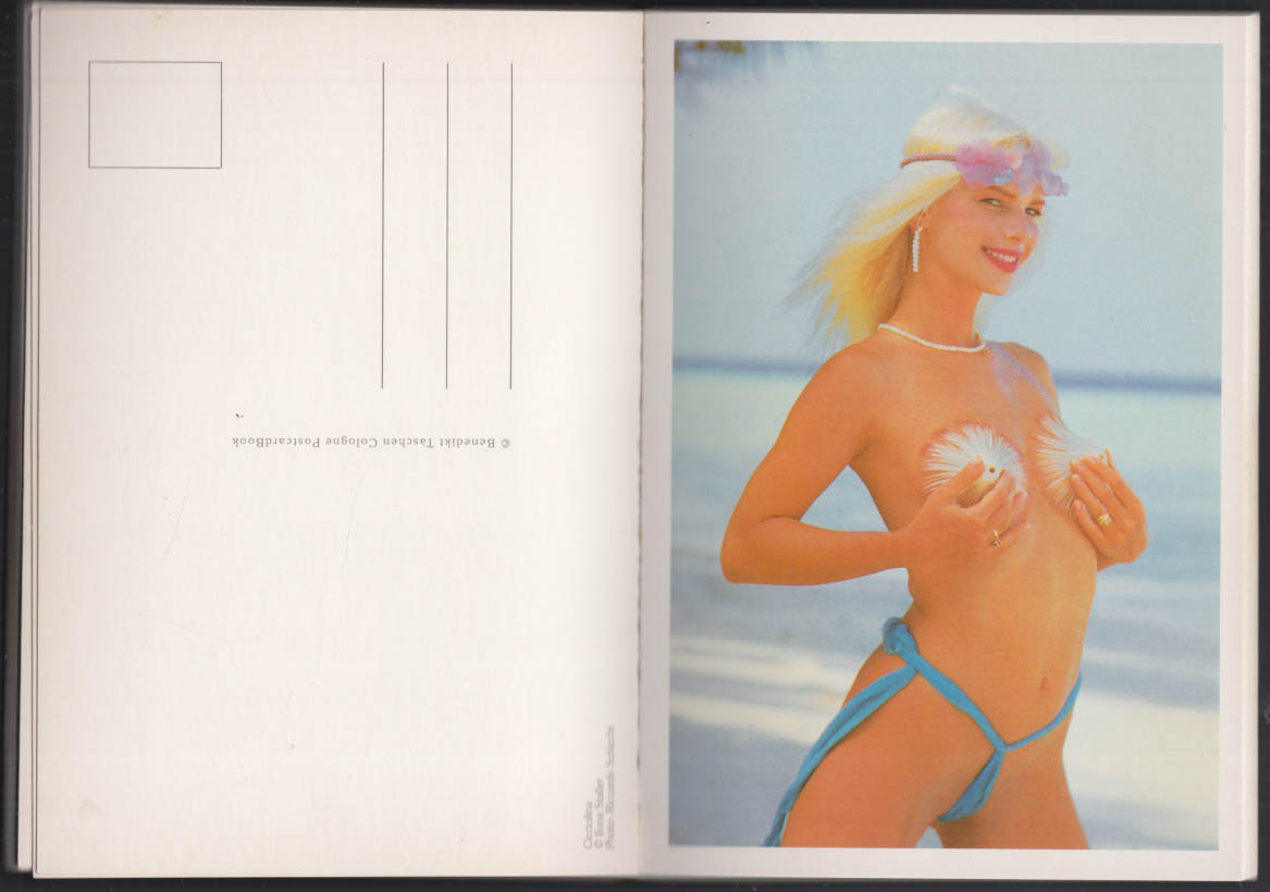 Cicciolina Postcard Book 1992 Hungarian-Italian porn star politician