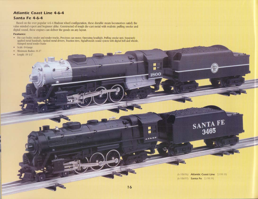 Lionel Classic Electric Trains Catalog V2 2001 w/ Thomas the Tank Engine