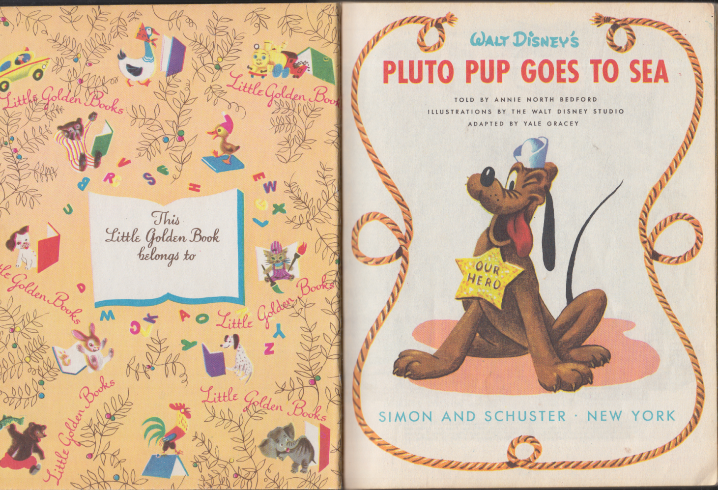 Walt Disney's Mickey Mouse and Pluto Pup, A Little Golden Book