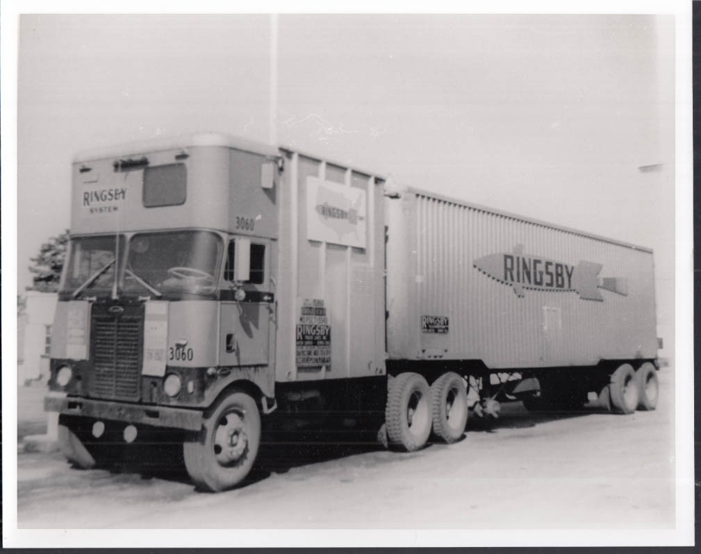 1953 Peterbilt 451 COE Sleep-over-Cab truck photo Ringsby Truck Lines Denver