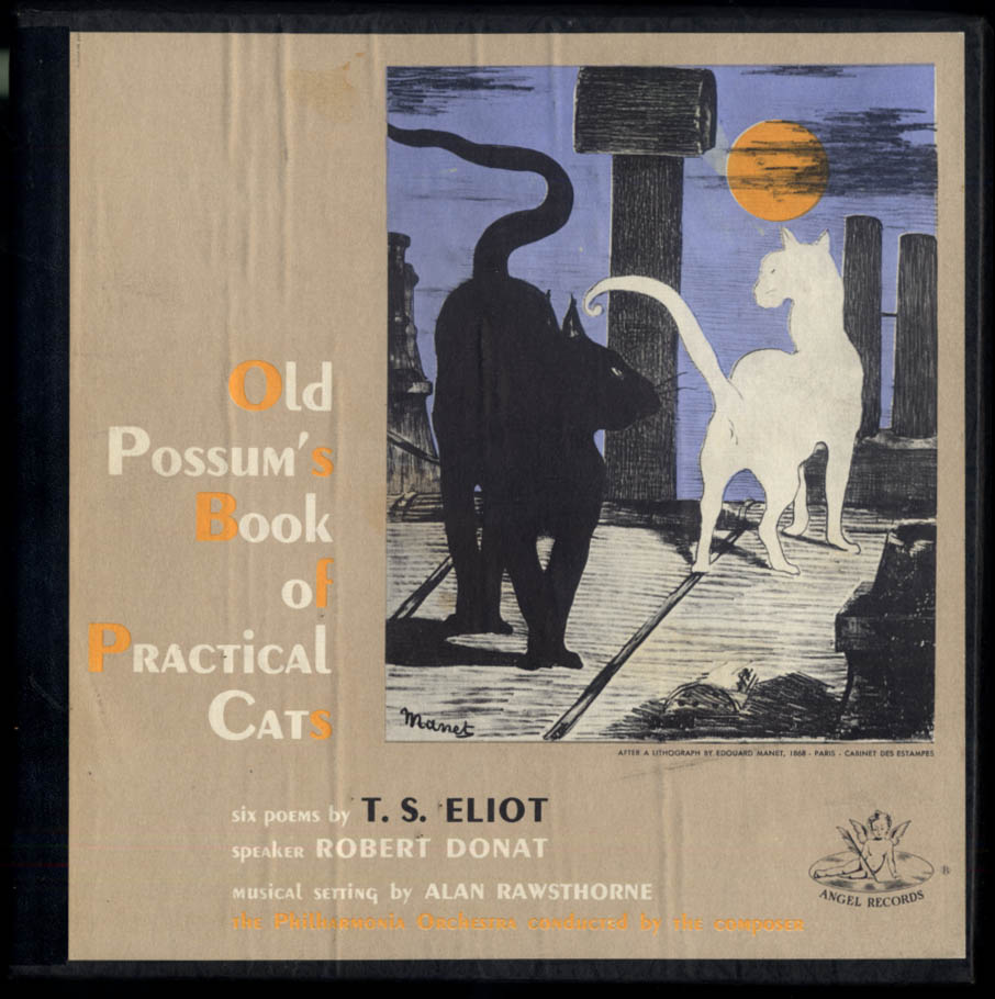 T S Eliot Old Possum S Book Of Practical Cats Rpm Robert Donat W