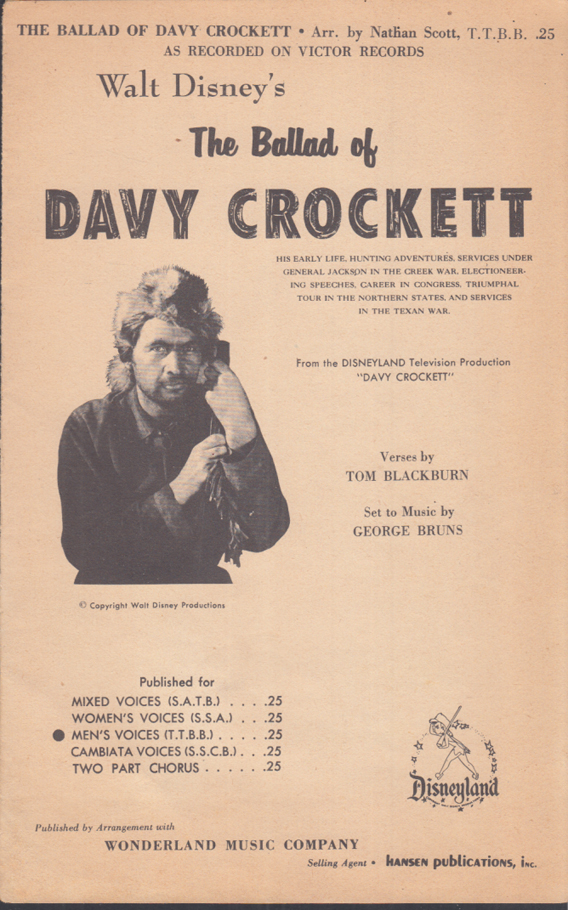 Walt Disney S The Ballad Of Davy Crockett Fess Parker