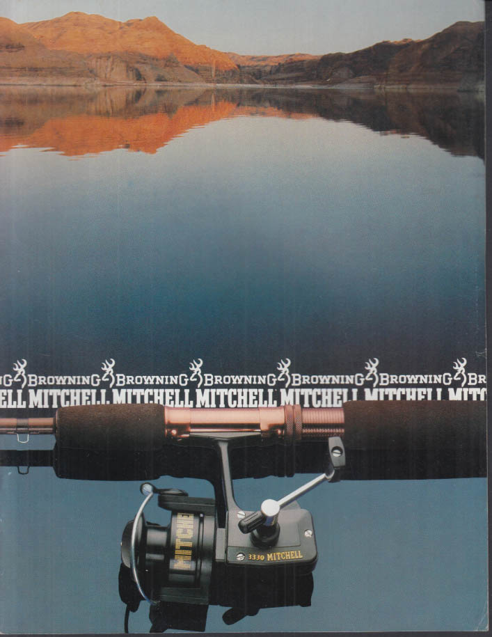 Browning Mitchell Bait Casting Equipment Catalog c 1980 rods & reels