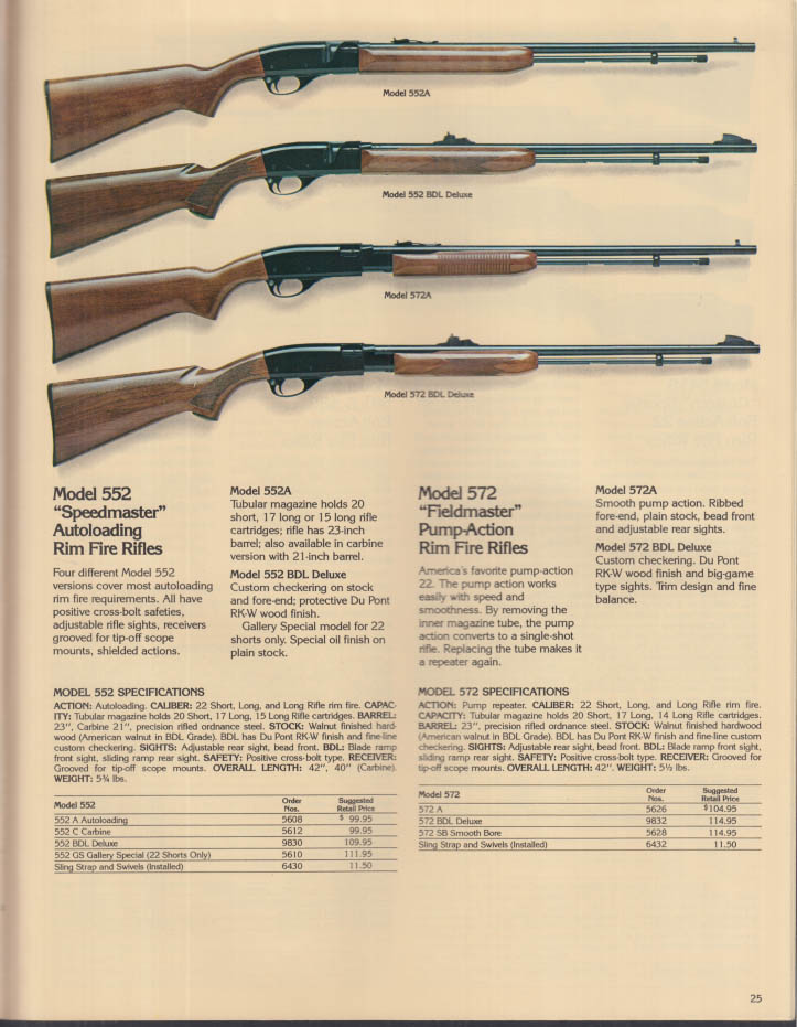 Remington Sporting Firearms & Ammunition Catalog 1977 Shotgun Rifle Ammo